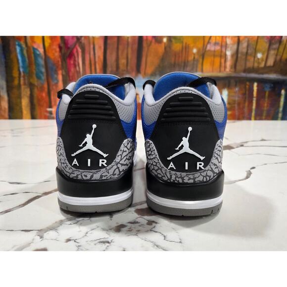 Nike Air Jordan Retro 3 Varsity Royal Blue Size 9.5 Cement Elephant CT8532-400 main image 8